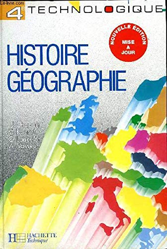 Histoire, géographie, 4e technologique