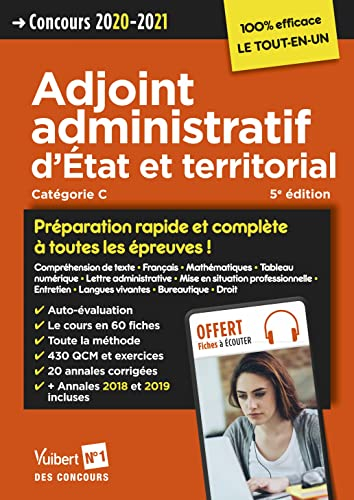 Adjoint administratif d'Etat et territorial, catégorie C : concours 2020-2021