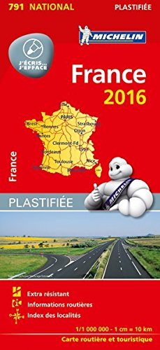 Carte France 2016 Plastifiée Michelin