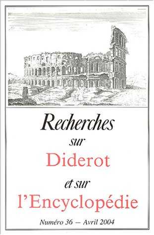 Recherches sur Diderot et sur l'Encyclopédie, n° 36