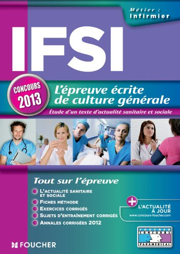 IFSI, l'épreuve écrite de culture générale : étude d'un texte d'actualité sanitaire et sociale : con