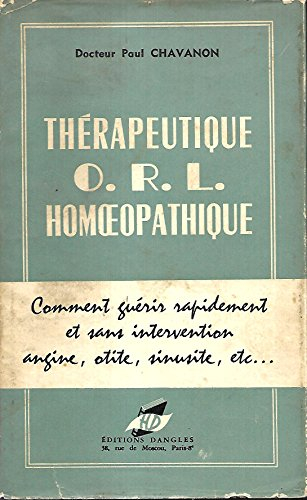 Thérapeutique ORL homéopathique