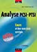 Cours de mathématiques - Analyse PCSI-PTSI - Cours et exercices corrigés - MPSI, PCSI, PTSI et MP, P