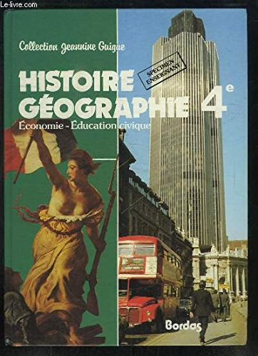 Histoire-géographie : classe de 4e
