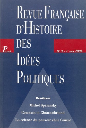Revue française d'histoire des idées politiques, n° 19