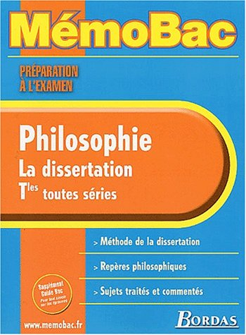 Philosophie terminale la dissertation, L, ES et S