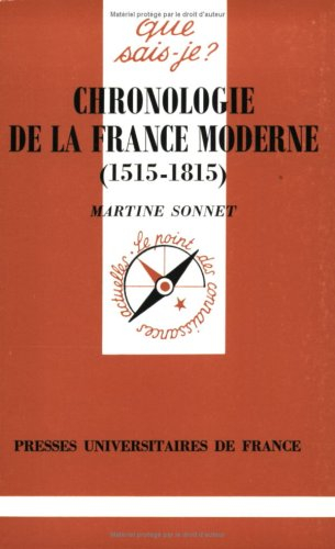 Chronologie de la France moderne, 1515-1815