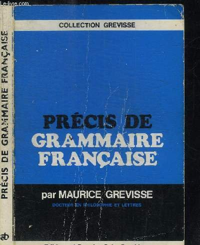 Précis de grammaire française
