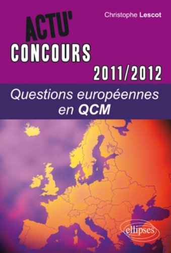 Questions européennes 2011-2012 en QCM
