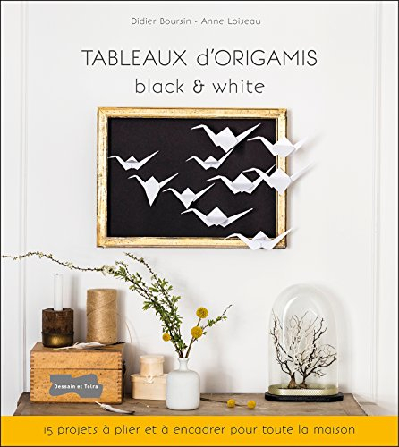 Tableaux d'origamis black & white : 15 projets prêts à plier et à encadrer pour toute la maison