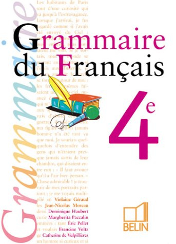 Grammaire du français, 4e