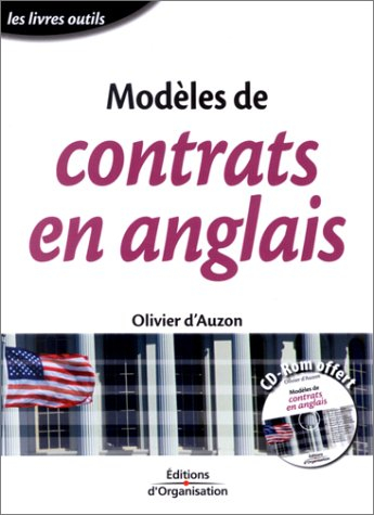 modèles de contrats en anglais (cd-rom offert)