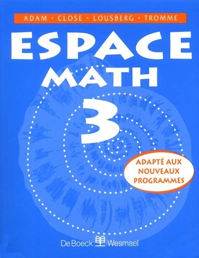 Espace math 3