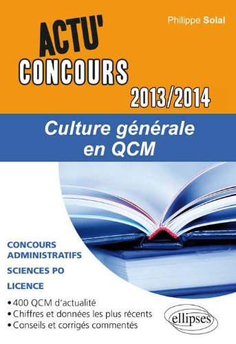 Culture générale 2013-2014 en QCM