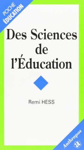Des sciences de l'éducation