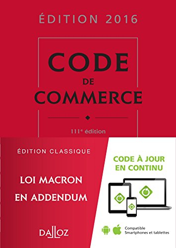 Code de commerce 2016