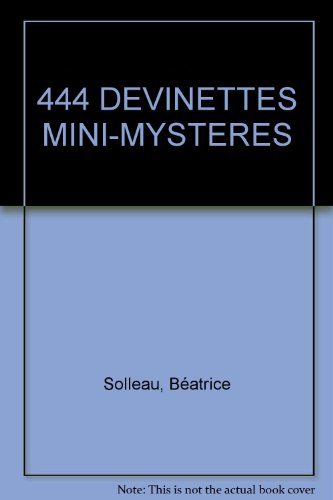 444 devinettes mini-mysteres