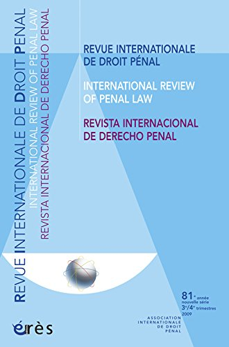 Revue internationale de droit pénal, n° 80. XVIIIe congrès international de droit pénal : 20-27 sept