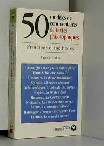50 modèles de commentaires de textes philosophiques