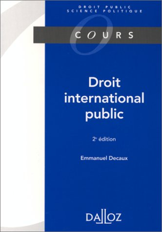 droit international public, 2e édition