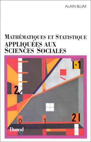 Mathématiques et statistique appliquées aux sciences sociales