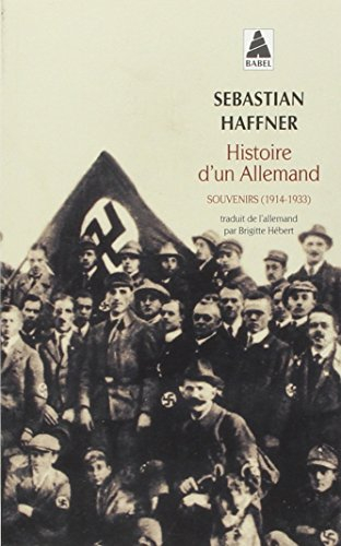 Histoire d'un Allemand : souvenirs 1914-1933