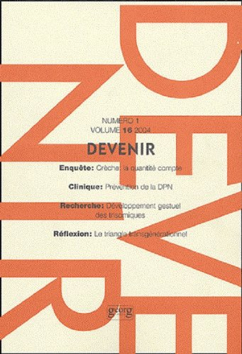 Devenir, n° 1 (2004)