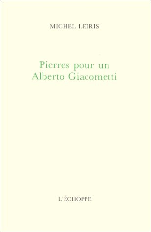 Pierres pour un Alberto Giacometti