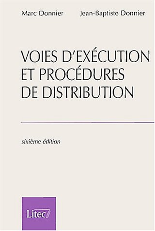 voies d'exécution et procédures de distribution (ancienne édition)