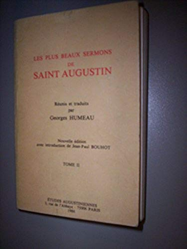 Les plus beaux sermons de saint Augustin