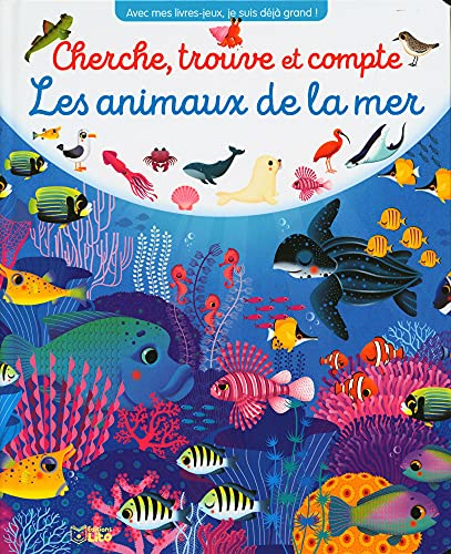 Les animaux de la mer : cherche, trouve et compte