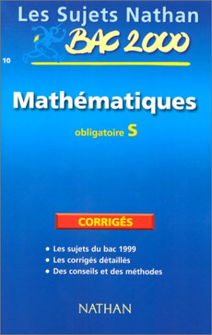 Mathématiques, obligatoire S, bac 2000