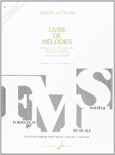 Livre de melodies volume 7