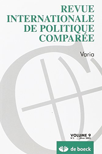 Revue internationale de politique comparée, n° 3 (2002)
