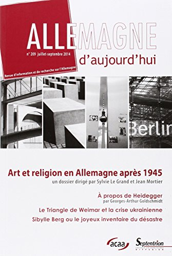 Allemagne d'aujourd'hui, n° 209. Art et religion en Allemagne après 1945