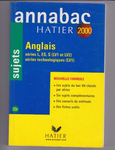 annabac, sujets 2000 - anglais lv1-lv2