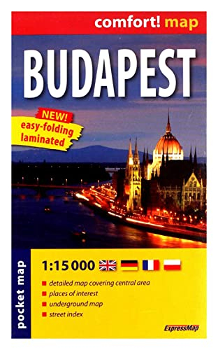 Budapest 1/15.000 (Ang) (Carte Format De Poche Lam