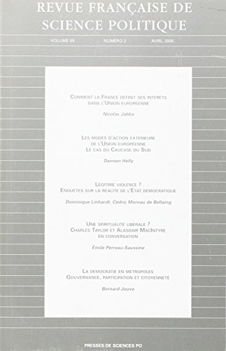Revue française de science politique, n° 2 (2005)