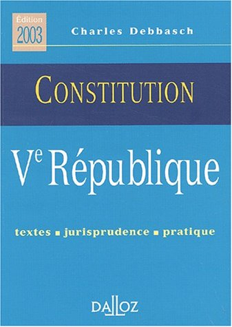 la constitution de la ve république
