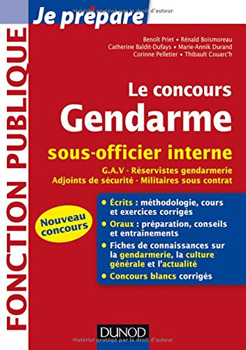 Le concours gendarme sous-officier interne : GAV, réservistes gendarmerie, adjoints de sécurité, mil