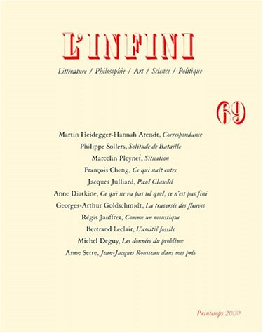 Infini (L'), n° 69