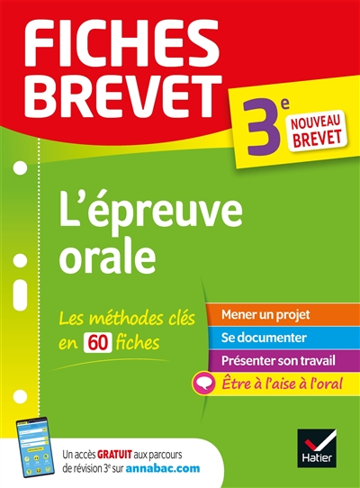 L'épreuve orale, 3e : nouveau brevet