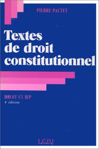 Textes de droit constitutionnel
