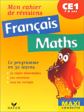 Français, maths CE1 : mon cahier de révision