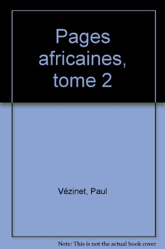 pages africaines. tome 2