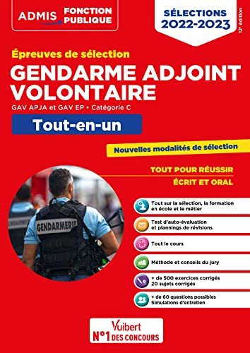 Gendarme adjoint volontaire : épreuves de sélection, GAV APJA et GAV EP, catégorie C : tout-en-un, s