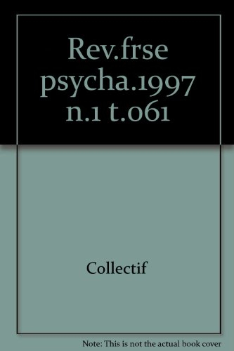 Revue française de psychanalyse, n° 1 (1997). Jalousies