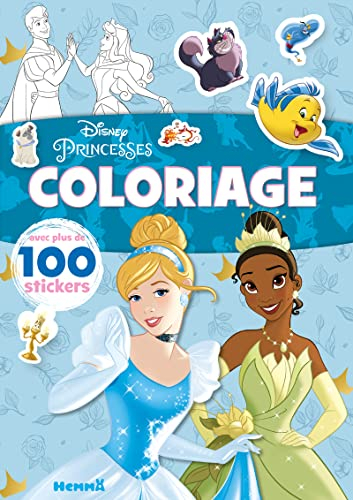 Disney princesses : coloriage avec plus de 100 stickers