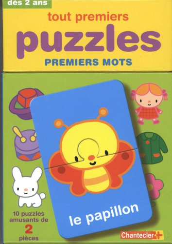 Tout premiers puzzles : premiers mots : 10 puzzles amusants de deux pièces