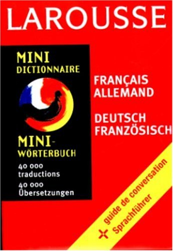 mini dictionnaire français-allemand, allemand-français
